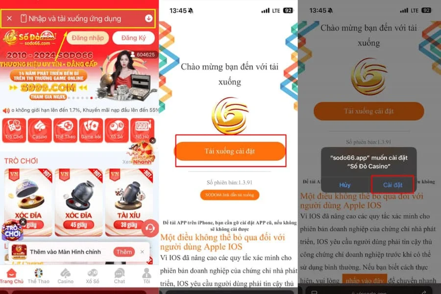 tải app sodo66