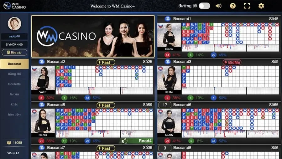 thắc mắc tại sảnh wm casino